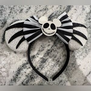 New: Mickey Mouse Ears Sequin Headband / Jack from “Nightmare Before Christmas”